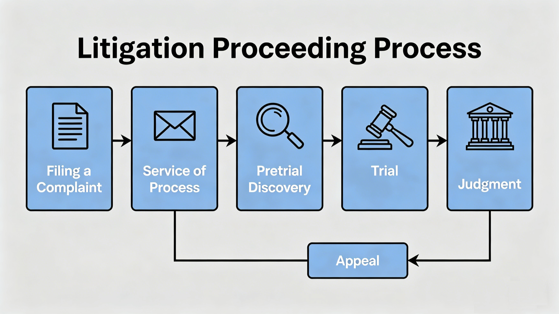 Court litigation stages for foreign litigants in China